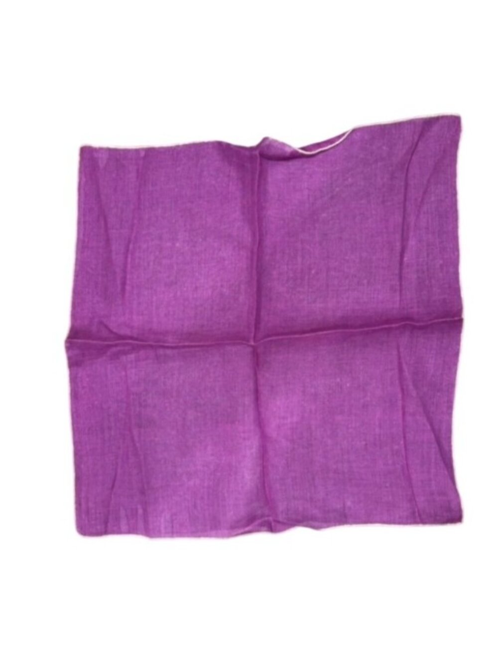 Vintage 10x10 Purple Linen Handkerchief Pocket Square Minimalist Dark Academia